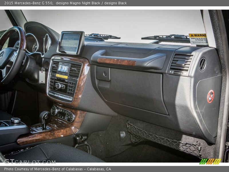 Dashboard of 2015 G 550