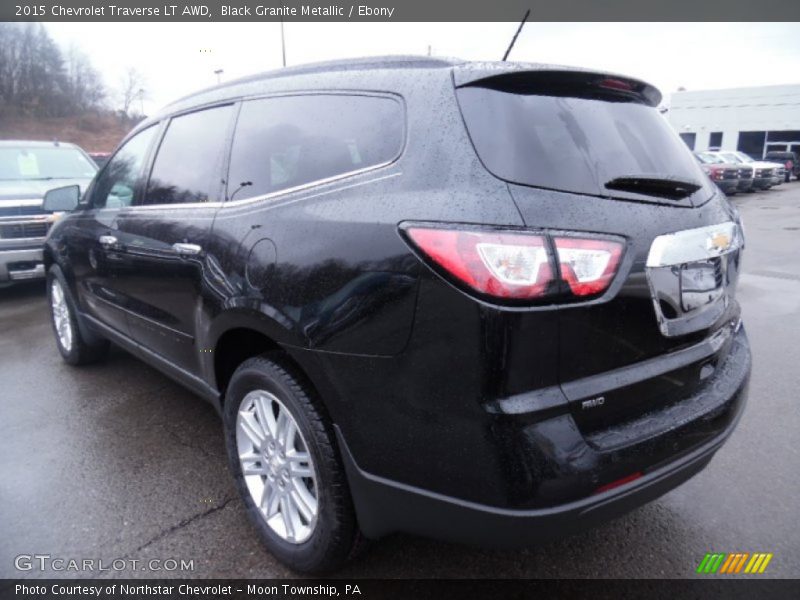 Black Granite Metallic / Ebony 2015 Chevrolet Traverse LT AWD