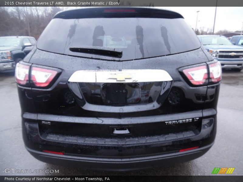 Black Granite Metallic / Ebony 2015 Chevrolet Traverse LT AWD