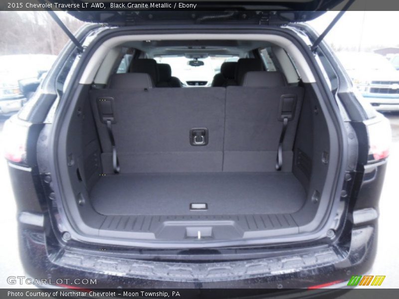 Black Granite Metallic / Ebony 2015 Chevrolet Traverse LT AWD