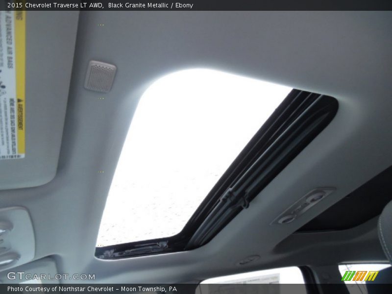 Black Granite Metallic / Ebony 2015 Chevrolet Traverse LT AWD