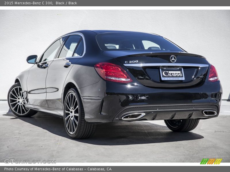 Black / Black 2015 Mercedes-Benz C 300