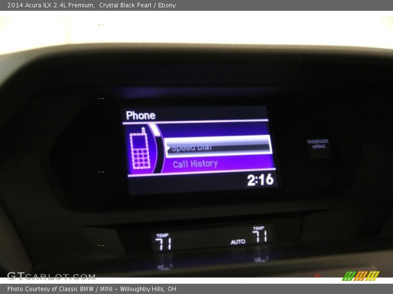 Crystal Black Pearl / Ebony 2014 Acura ILX 2.4L Premium