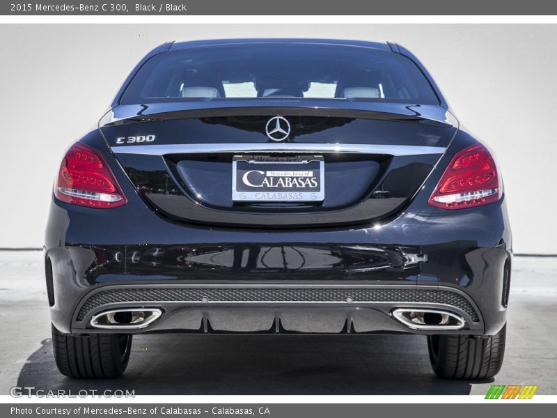 Black / Black 2015 Mercedes-Benz C 300