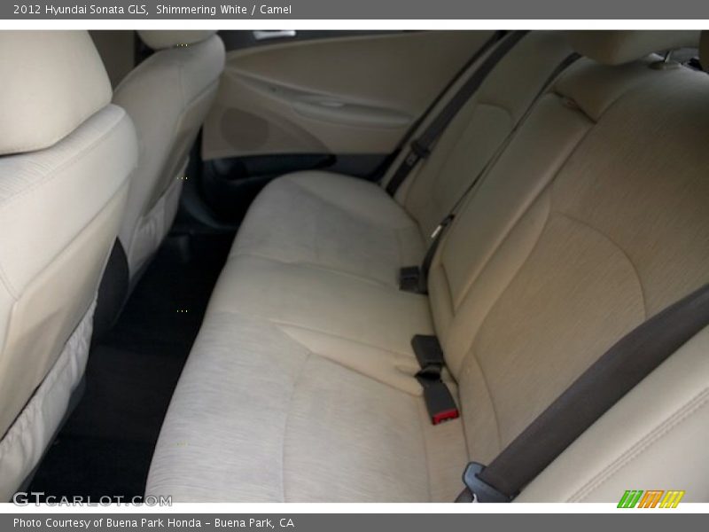 Shimmering White / Camel 2012 Hyundai Sonata GLS