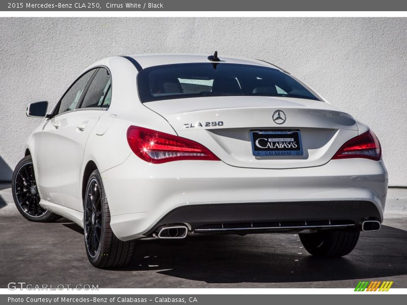 Cirrus White / Black 2015 Mercedes-Benz CLA 250