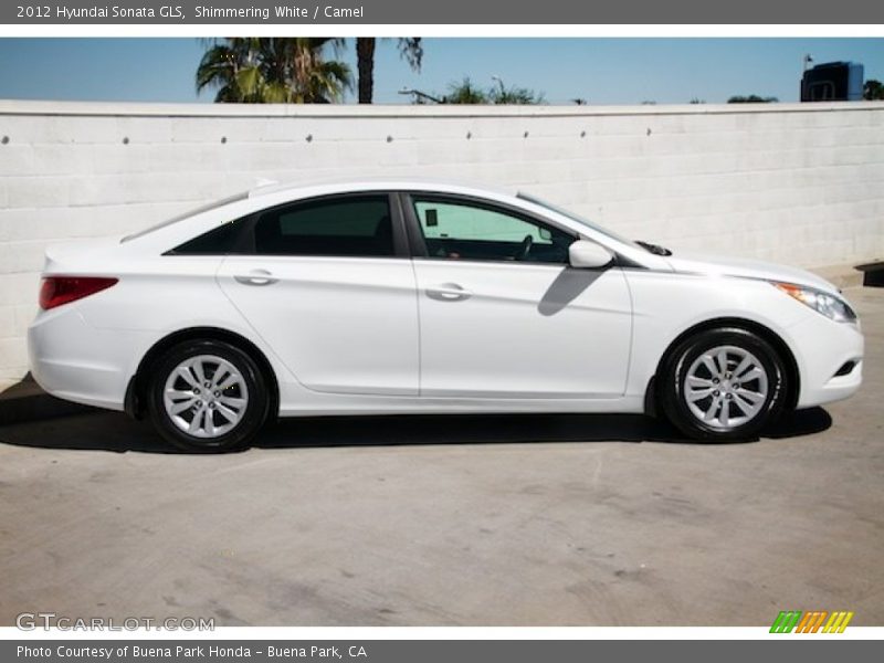 Shimmering White / Camel 2012 Hyundai Sonata GLS