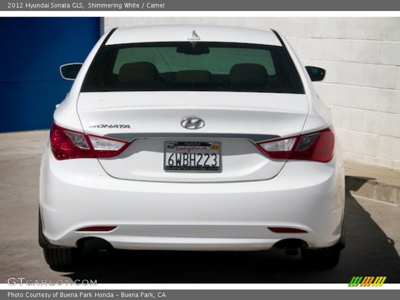 Shimmering White / Camel 2012 Hyundai Sonata GLS