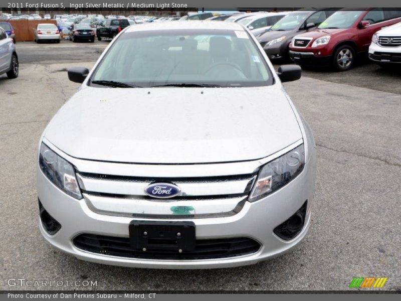 Ingot Silver Metallic / Medium Light Stone 2011 Ford Fusion S