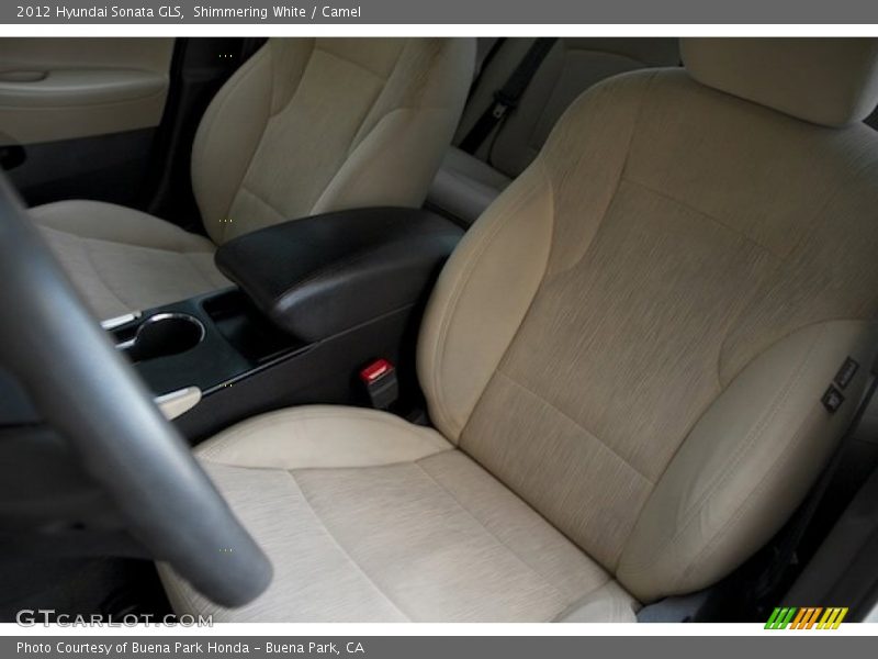 Shimmering White / Camel 2012 Hyundai Sonata GLS