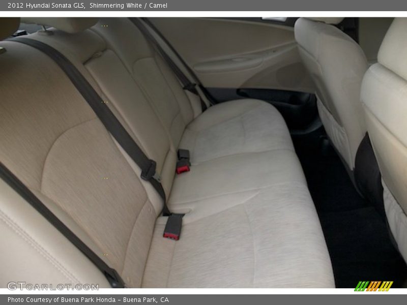 Shimmering White / Camel 2012 Hyundai Sonata GLS