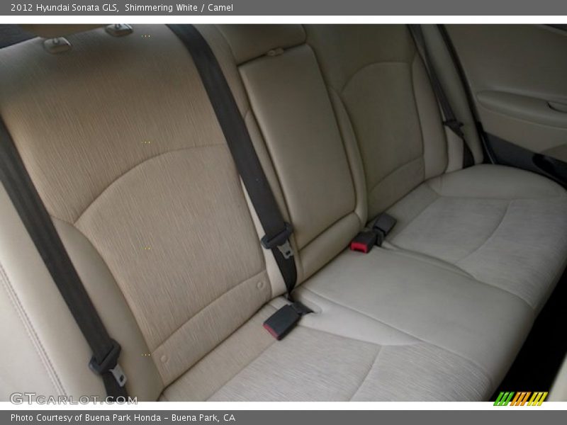 Shimmering White / Camel 2012 Hyundai Sonata GLS