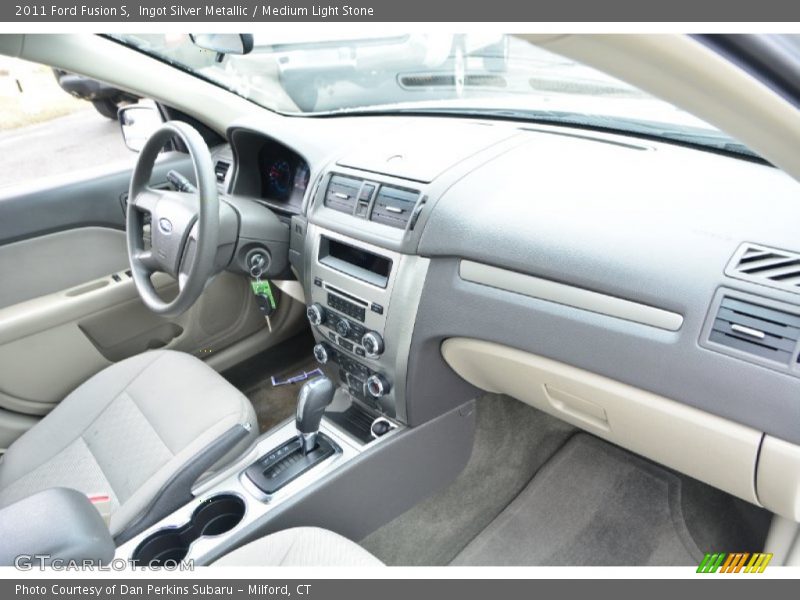 Ingot Silver Metallic / Medium Light Stone 2011 Ford Fusion S