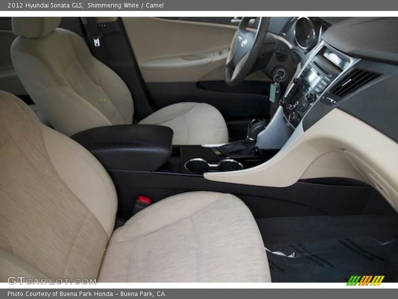 Shimmering White / Camel 2012 Hyundai Sonata GLS
