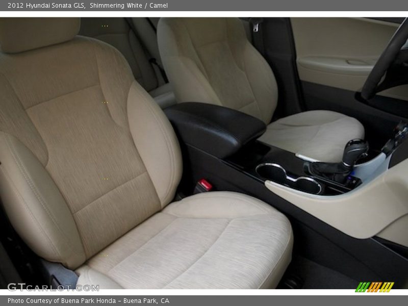 Shimmering White / Camel 2012 Hyundai Sonata GLS