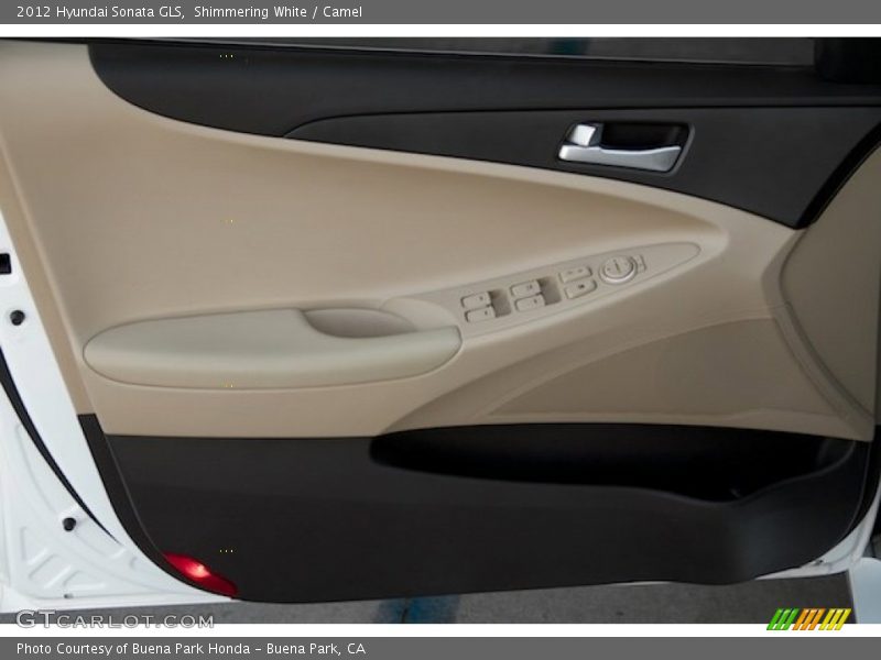 Shimmering White / Camel 2012 Hyundai Sonata GLS