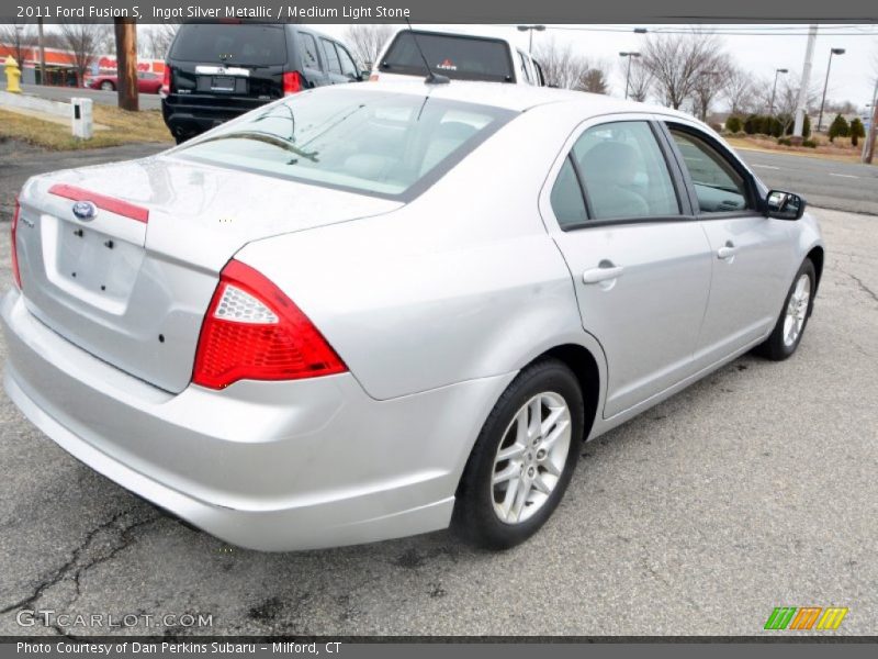 Ingot Silver Metallic / Medium Light Stone 2011 Ford Fusion S