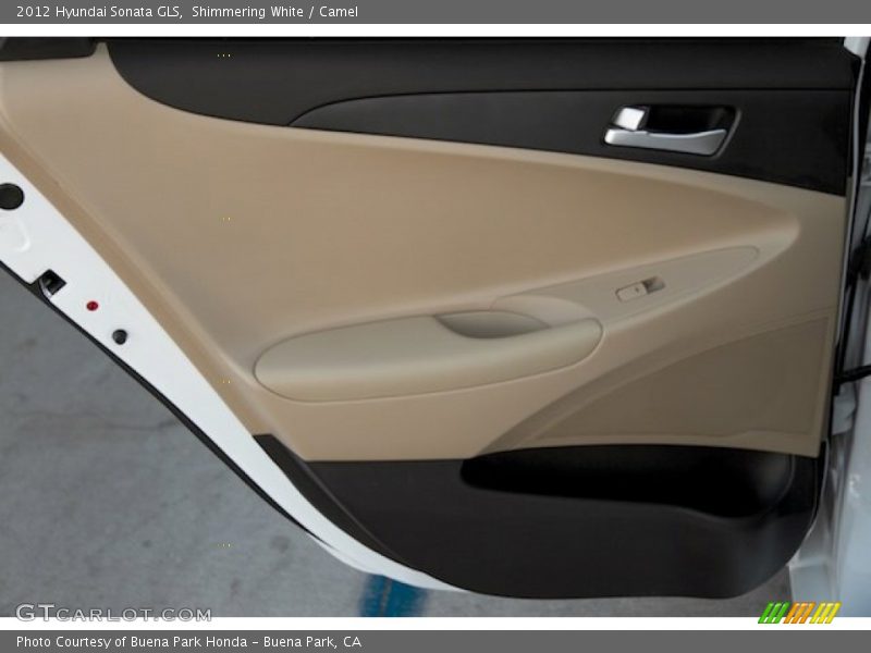Shimmering White / Camel 2012 Hyundai Sonata GLS