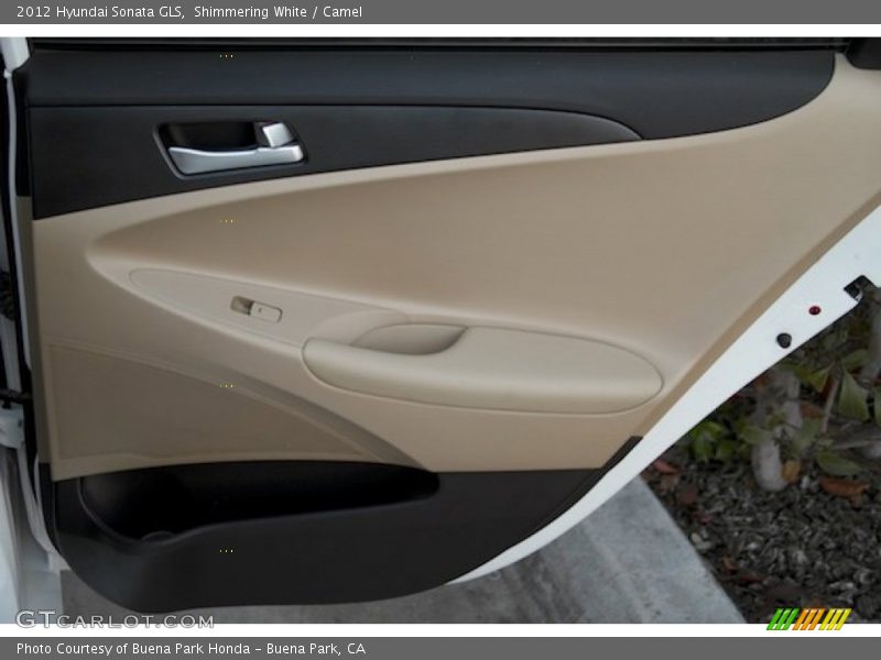 Shimmering White / Camel 2012 Hyundai Sonata GLS
