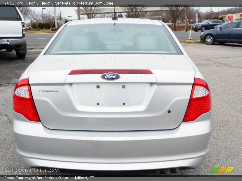 Ingot Silver Metallic / Medium Light Stone 2011 Ford Fusion S