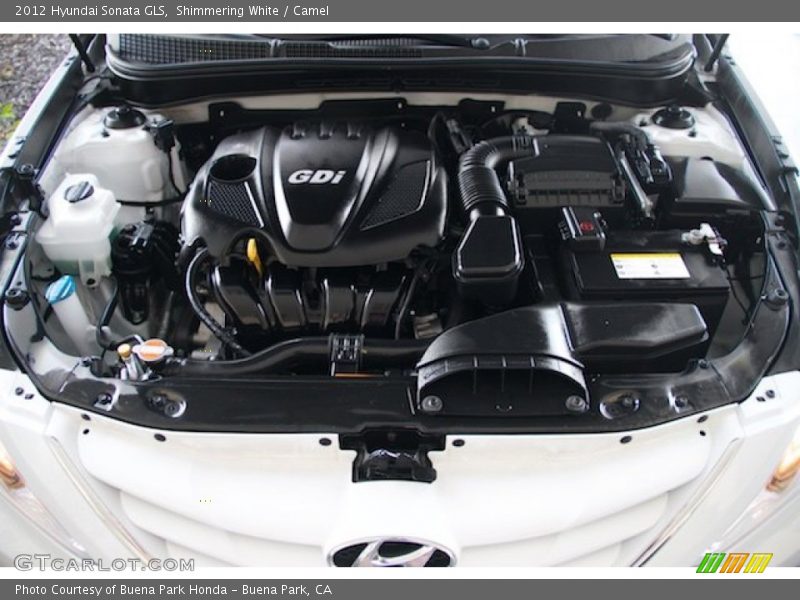 Shimmering White / Camel 2012 Hyundai Sonata GLS