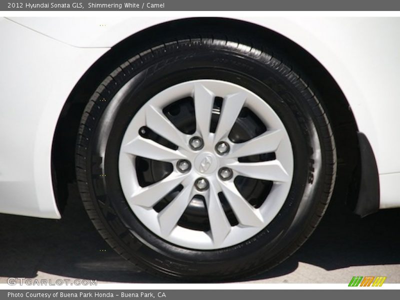 Shimmering White / Camel 2012 Hyundai Sonata GLS