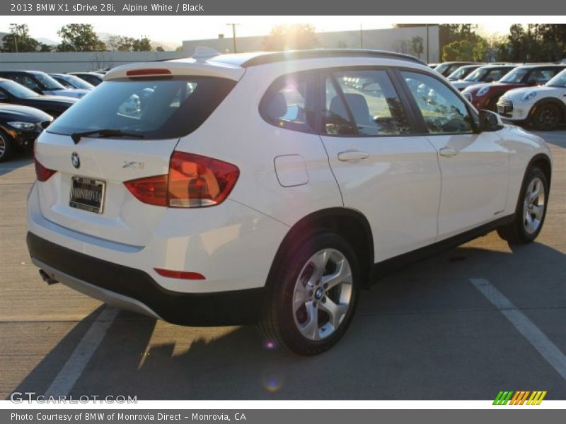 Alpine White / Black 2013 BMW X1 sDrive 28i