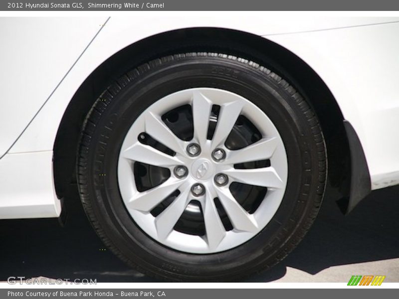Shimmering White / Camel 2012 Hyundai Sonata GLS