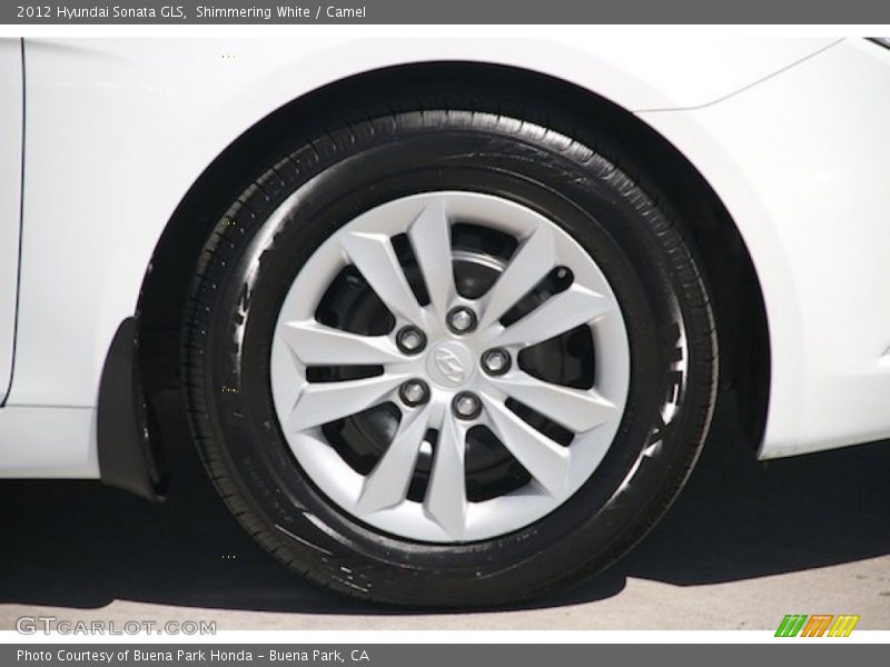 Shimmering White / Camel 2012 Hyundai Sonata GLS