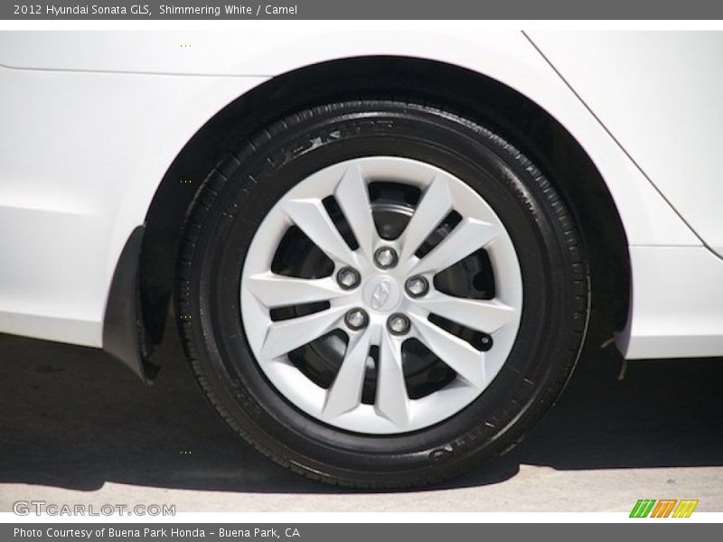Shimmering White / Camel 2012 Hyundai Sonata GLS