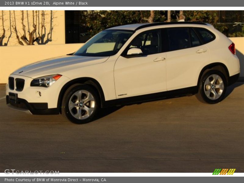 Alpine White / Black 2013 BMW X1 sDrive 28i