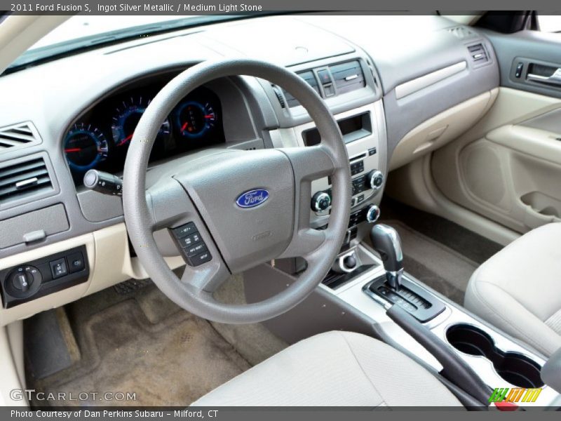 Ingot Silver Metallic / Medium Light Stone 2011 Ford Fusion S
