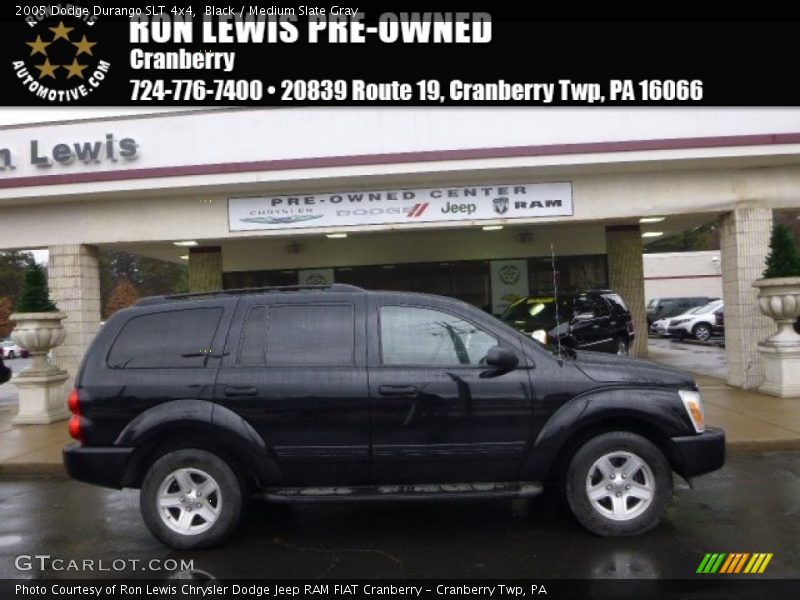 Black / Medium Slate Gray 2005 Dodge Durango SLT 4x4