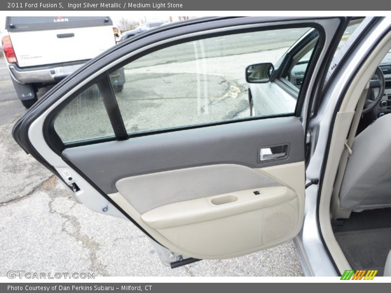 Ingot Silver Metallic / Medium Light Stone 2011 Ford Fusion S