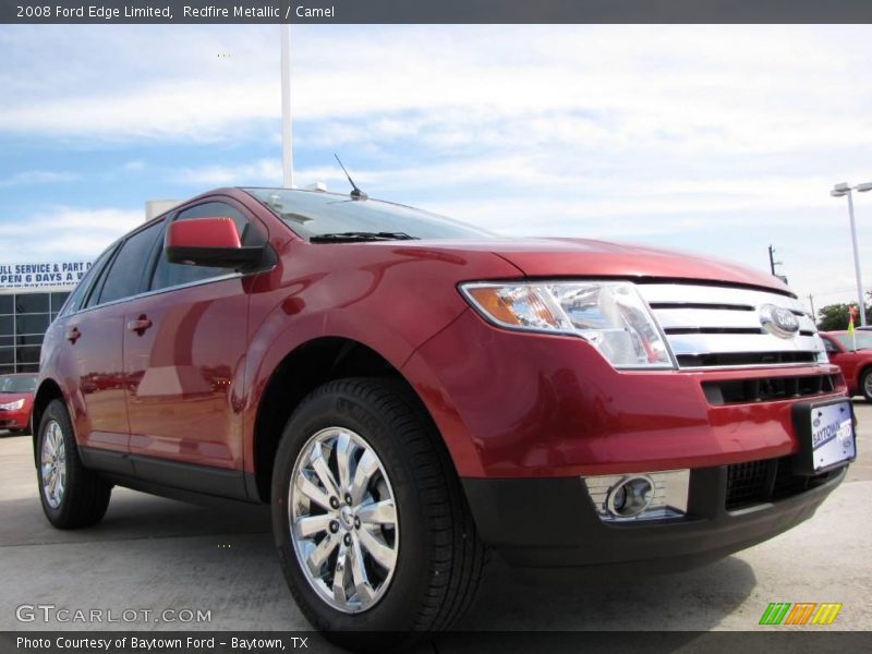 Redfire Metallic / Camel 2008 Ford Edge Limited