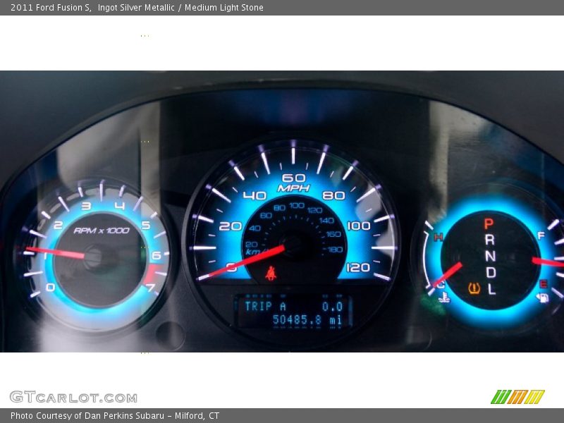 Ingot Silver Metallic / Medium Light Stone 2011 Ford Fusion S
