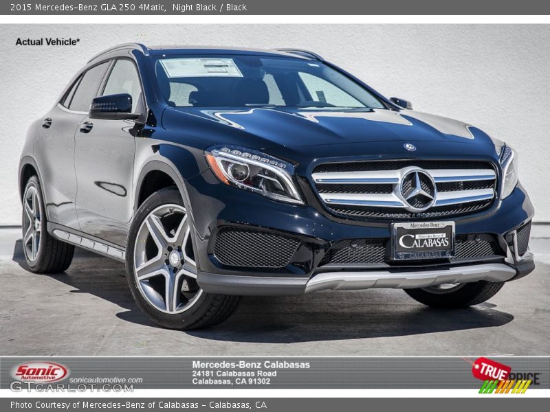 Night Black / Black 2015 Mercedes-Benz GLA 250 4Matic