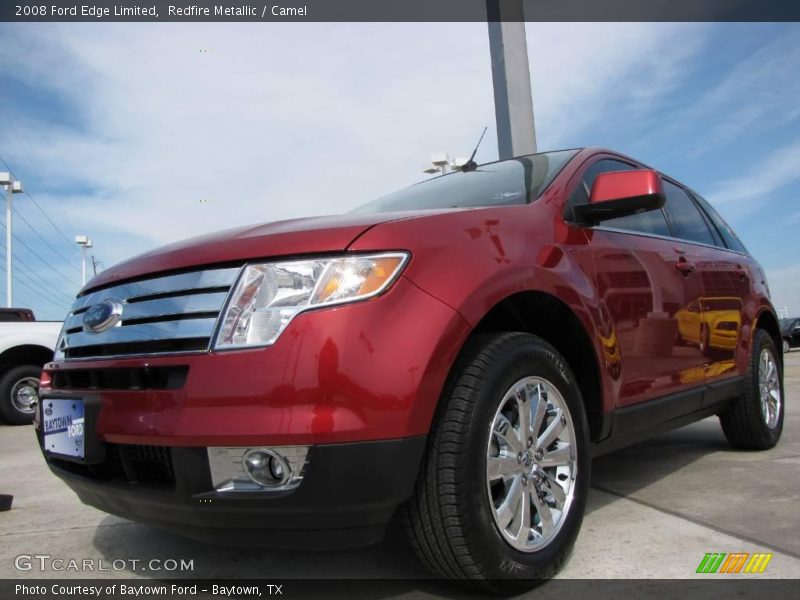 Redfire Metallic / Camel 2008 Ford Edge Limited