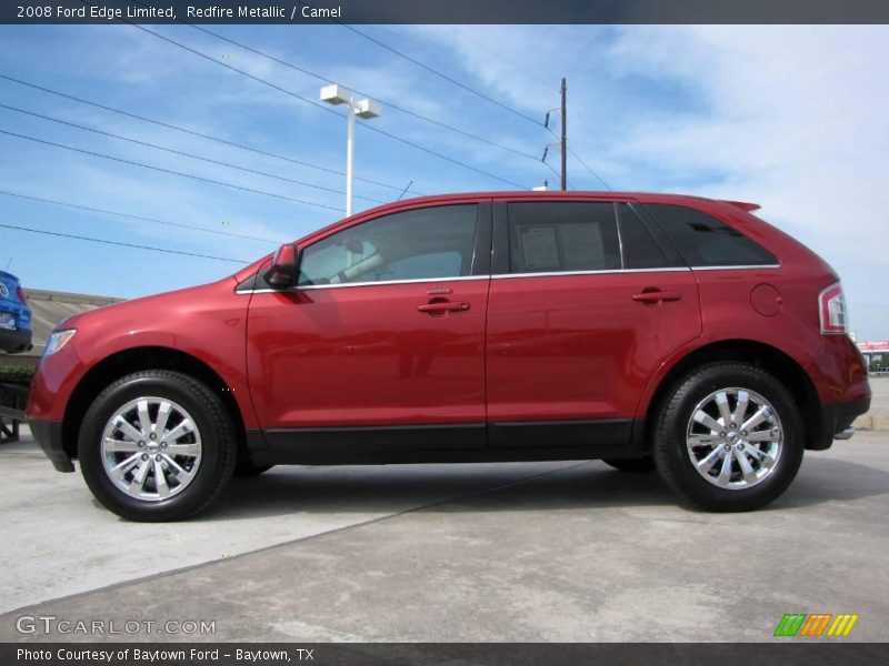 Redfire Metallic / Camel 2008 Ford Edge Limited