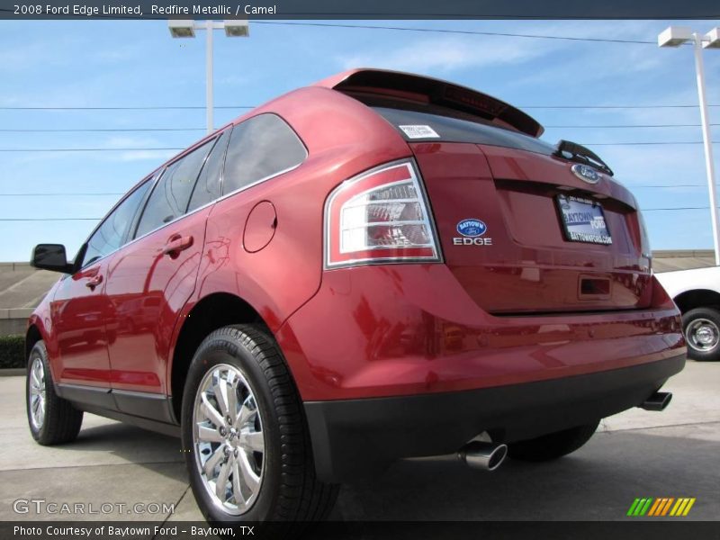 Redfire Metallic / Camel 2008 Ford Edge Limited