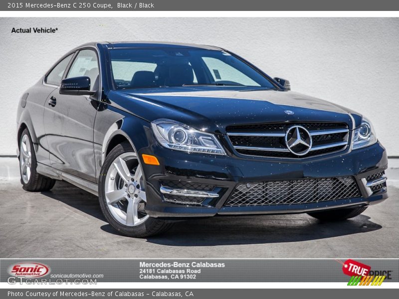 Black / Black 2015 Mercedes-Benz C 250 Coupe