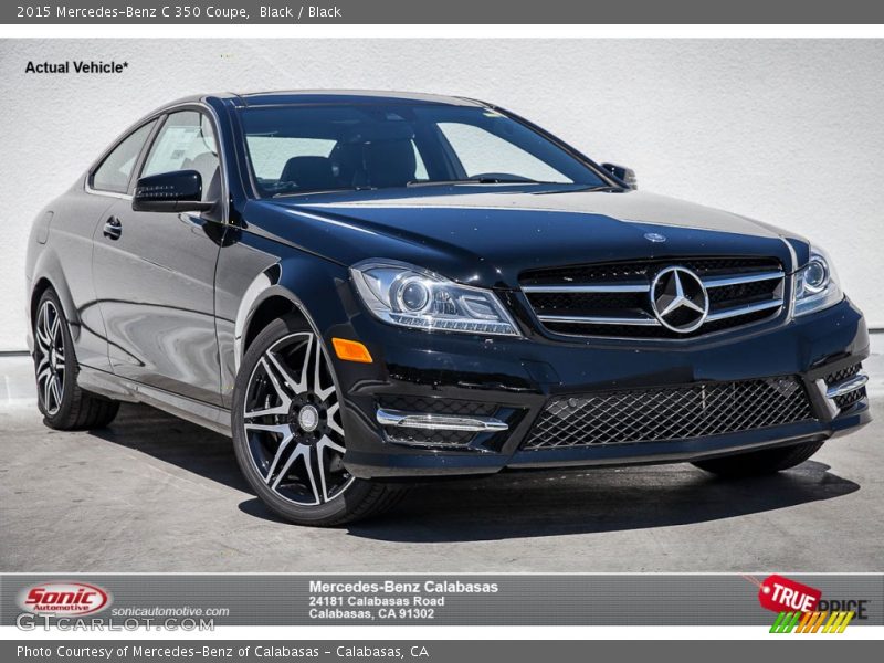 Black / Black 2015 Mercedes-Benz C 350 Coupe