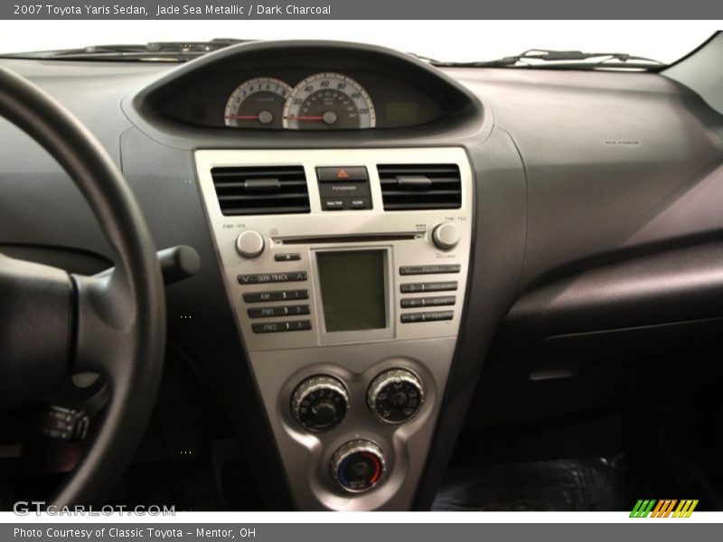 Jade Sea Metallic / Dark Charcoal 2007 Toyota Yaris Sedan