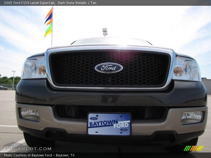 Dark Stone Metallic / Tan 2005 Ford F150 Lariat SuperCab