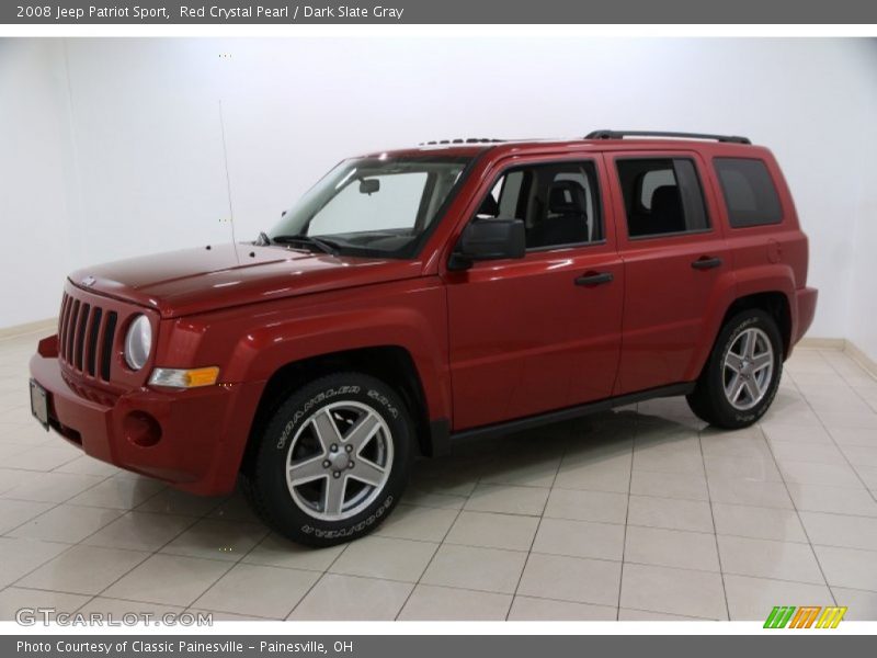 Red Crystal Pearl / Dark Slate Gray 2008 Jeep Patriot Sport