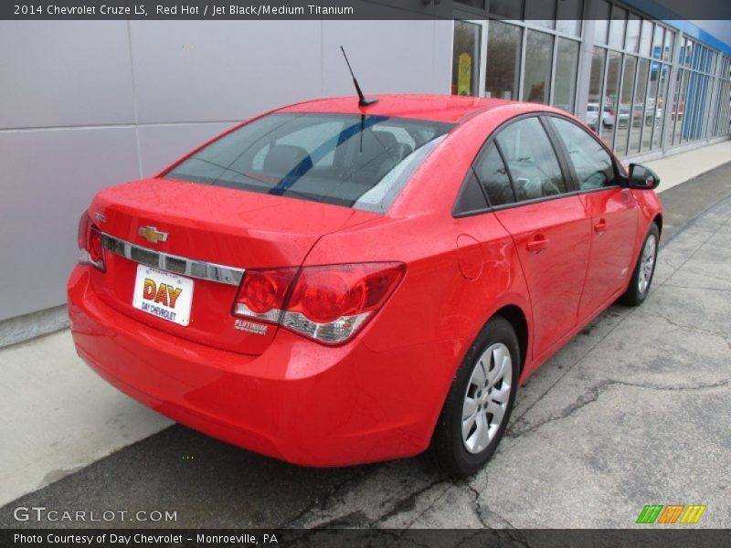 Red Hot / Jet Black/Medium Titanium 2014 Chevrolet Cruze LS