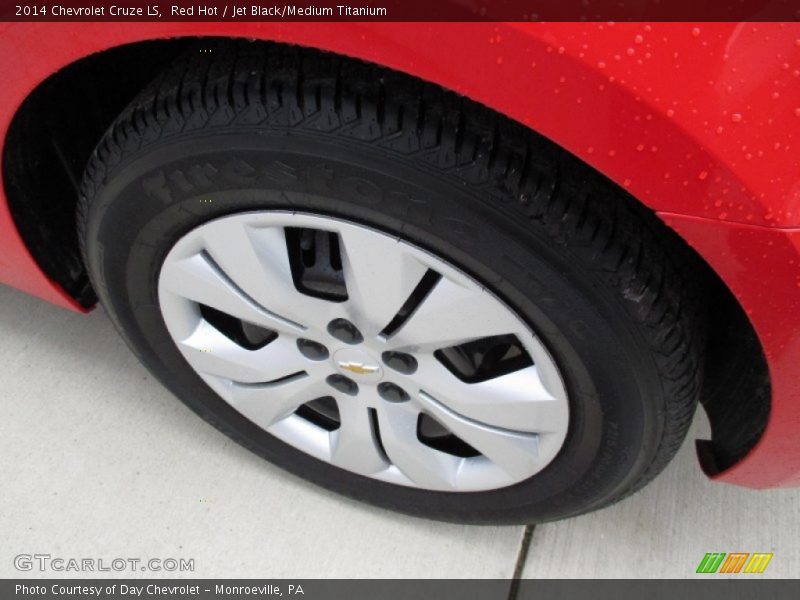 Red Hot / Jet Black/Medium Titanium 2014 Chevrolet Cruze LS