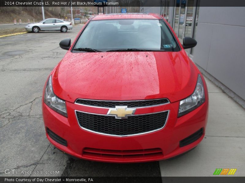 Red Hot / Jet Black/Medium Titanium 2014 Chevrolet Cruze LS