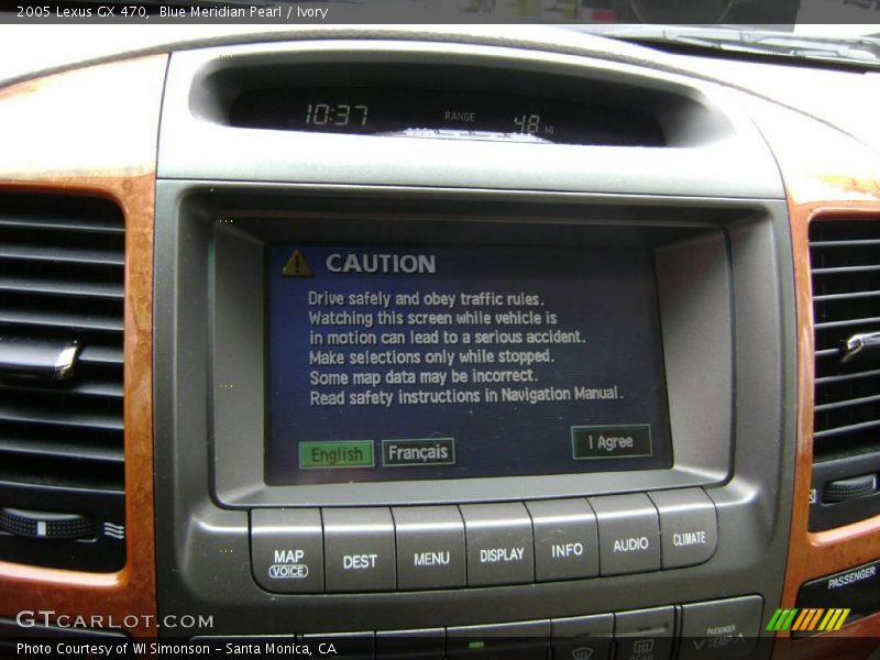 Blue Meridian Pearl / Ivory 2005 Lexus GX 470