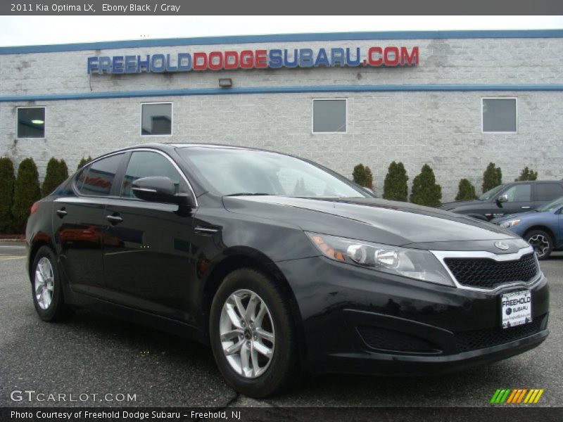 Ebony Black / Gray 2011 Kia Optima LX